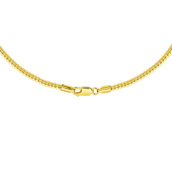 HAUTE COUTURE COMPOSERS COLLECTION Round 17 Carat Centurion Cut Aquamarine-Hued Pendant on 2 Chains: Sterling and 18 KGP 1.1 mm Round Wheat, 18"(Pendant & Chain Sold Together. Pendant is Removable from Chain).