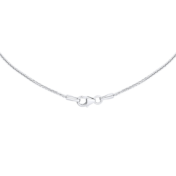 Sterling Silver 18" 1.1mm Round Wheat Chain