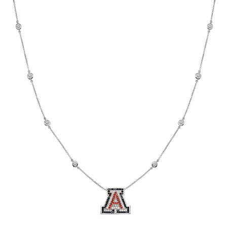 Sterling Silver Couture University of Arizona "A" Pendant Necklace (Includes Sterling Necklace Chain)