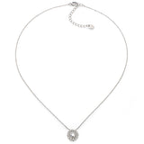 Sterling Silver Round Vintage Lace Necklace