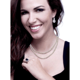 18 KGP Classic Tennis Necklace with Double Security Clasp 16.5