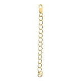 18 KGP Cable Chain Necklace Extension, 2.5