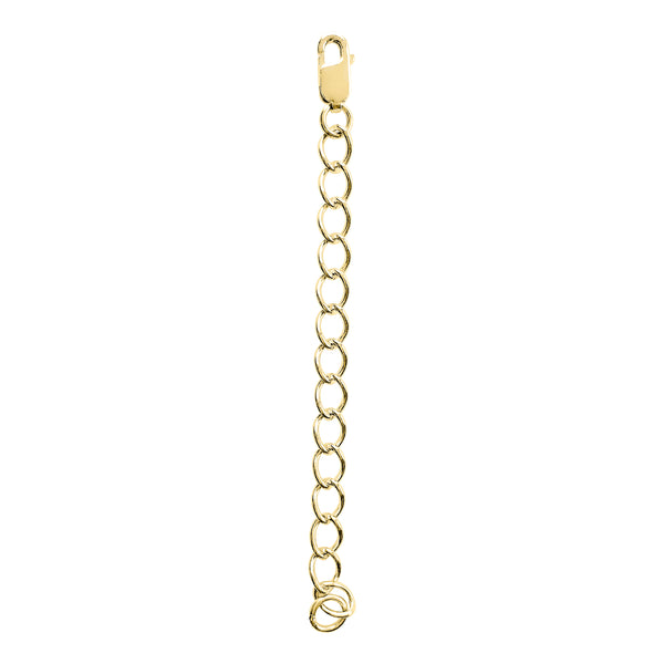 18 KGP Cable Chain Necklace Extension, 2.5"