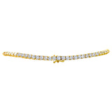 18 KGP Classic Tennis Necklace with Double Security Clasp 18