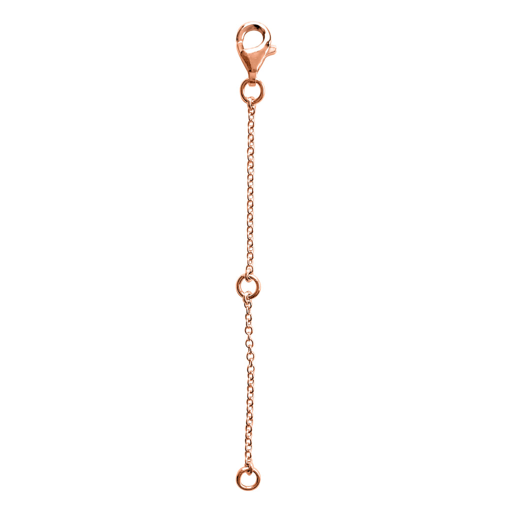 18 KGP Rose Gold Station Necklace Extension, 2.5