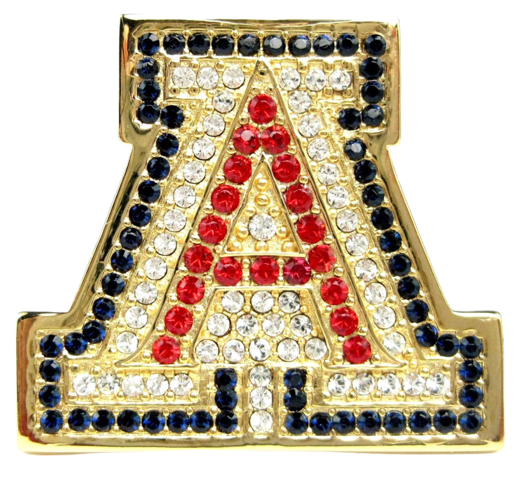 *LIMITED EDITION COLLECTOR'S ITEM* 18 KGP Large University of Arizona Couture Swarovski Crystal Pin