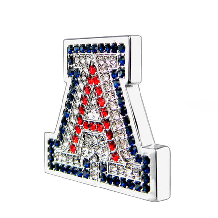 Silver Garnet-Hued Florentine Cuff with Perimeter Stones