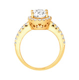 18 KGP 2.5 Carat Oval Ring