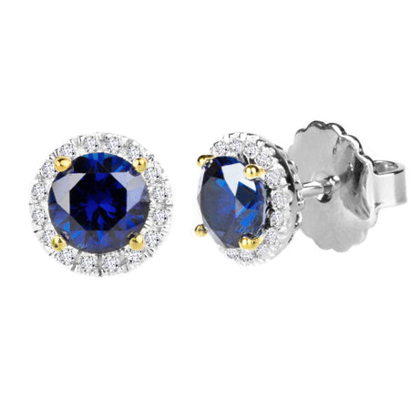 Silver Lab Created Sapphire Florentine Cuff with Perimeter Stones
