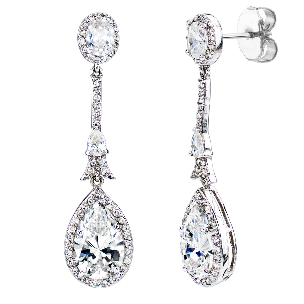 Silver Kensington Teardrops