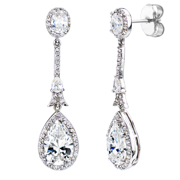 Silver Kensington Teardrops