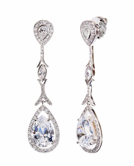 18 KGP Small Large Stone Couture Hoops