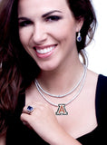 Silver Classic Tennis Necklace with Double Security Clasp 16.5