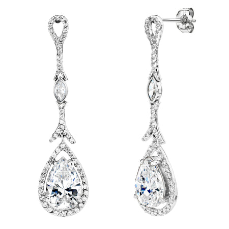 18 KGP Small Large Stone Couture Hoops