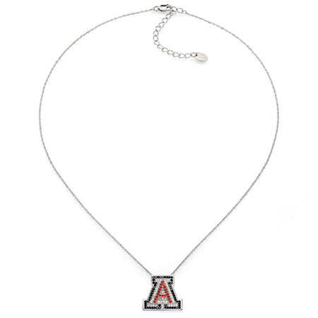 Silver 4mm Classic Tennis Bracelet with Double Security Clasp for University of Arizona "A" Charm (Charm Sold Separately)