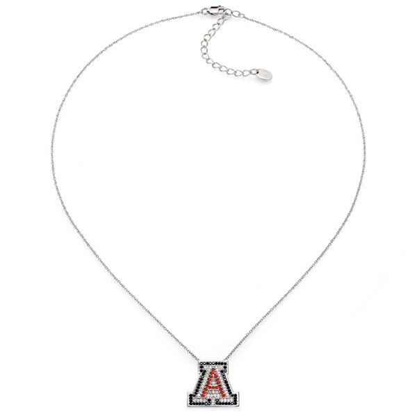 Sterling Silver Couture University of Arizona "A" Pendant Necklace (Includes Sterling  Necklace Chain)