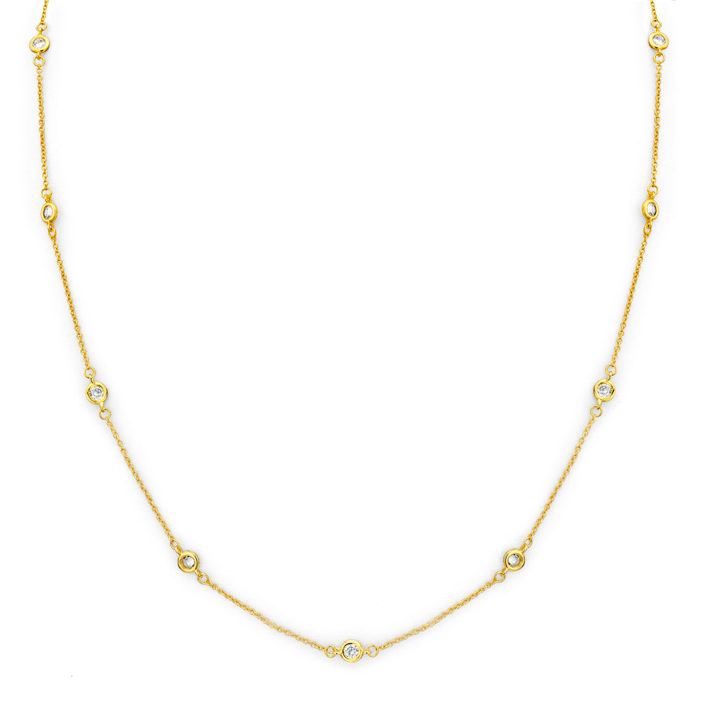 18 KGP Regal Short Floating Necklace 18