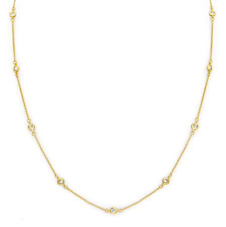 18 KGP Small Large Stone Couture Hoops
