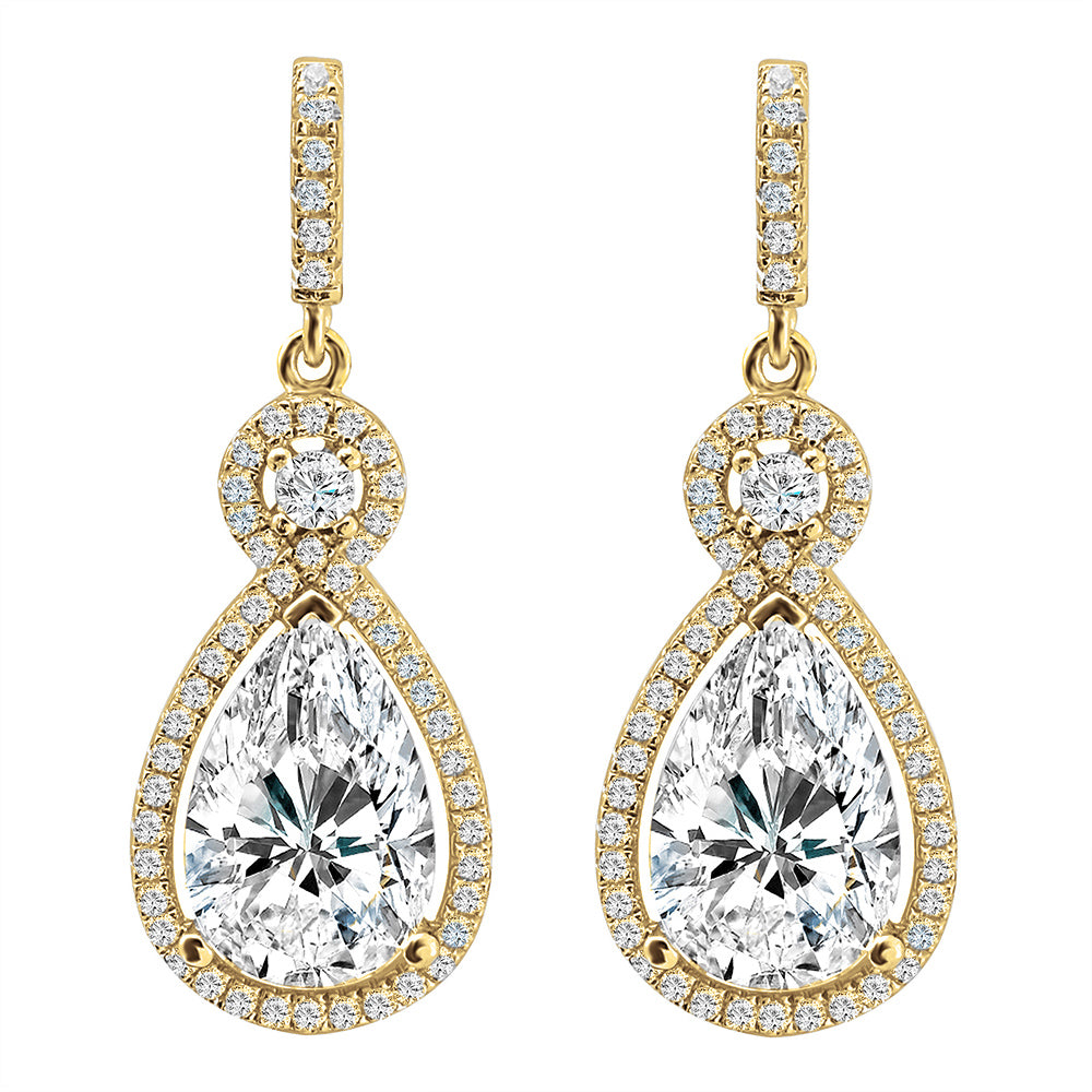 18 KGP Victorian Clear Teardrops