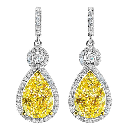 Sterling Silver 2 Carat 4 Prong Medium Solitaire Studs