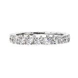 Sterling Silver 2.75mm Thin Round Eternity Ring Band