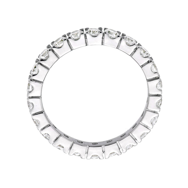 Sterling Silver 2.75mm Thin Round Eternity Ring Band