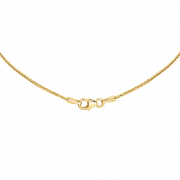 HAUTE COUTURE COMPOSERS COLLECTION Radiant Crushed Ice Cut 21 Carat Emerald-Hued Pendant on 2 Chains: Sterling and 18 KGP 1.1 mm Round Wheat, 20" (Pendant & Chains Sold Together. Pendant is Removable from Chain).