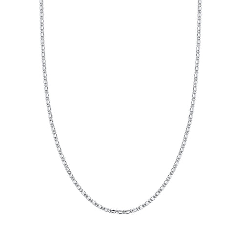 Sterling Silver 20" 3mm Art Deco Chain