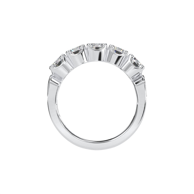 * NEW COUTURE COLLECTION Sterling Silver Round 4mm Couture Half Eternity Ring Band