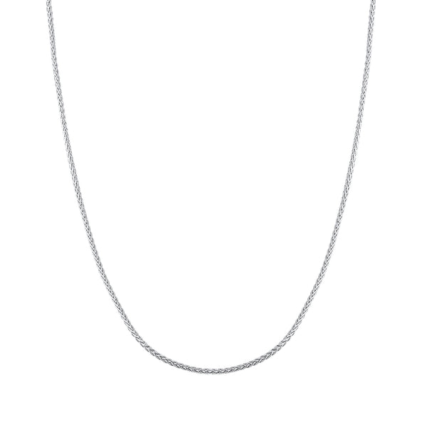 Sterling Silver 18" 1.5mm Round Wheat Chain