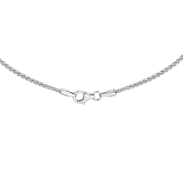 Sterling Silver 18" 1.5mm Round Wheat Chain