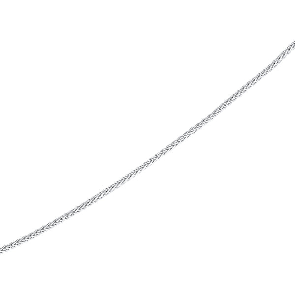 Sterling Silver 18" 1.5mm Round Wheat Chain