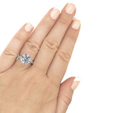 *NEW COUTURE COLLECTION Sterling Silver Solitaire Round Couture 6 Prong 10mm Ring