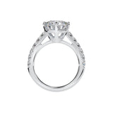 *NEW COUTURE COLLECTION Sterling Silver Solitaire Round Couture 6 Prong 10mm Ring