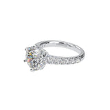 *NEW COUTURE COLLECTION Sterling Silver Solitaire Round Couture 6 Prong 10mm Ring