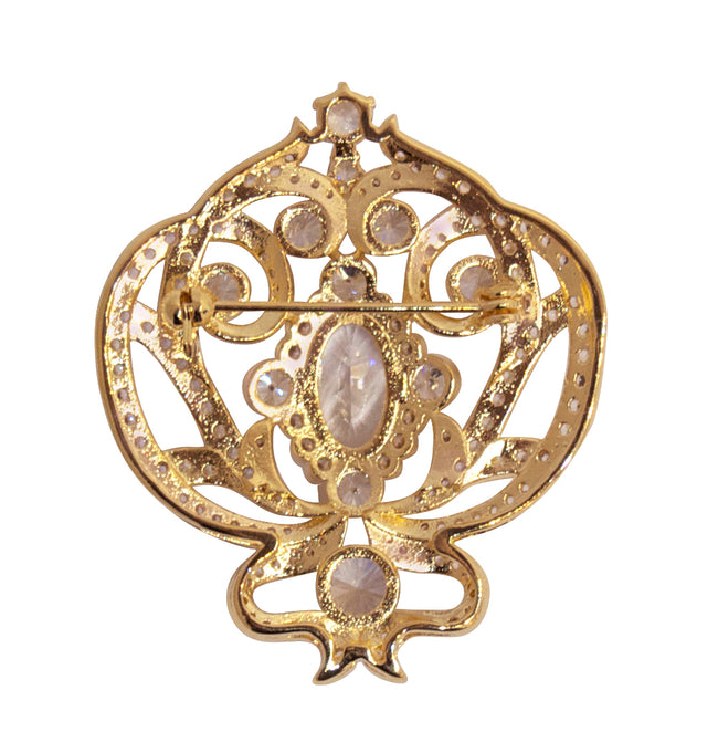 18 KGP Ornate Regal Brooch