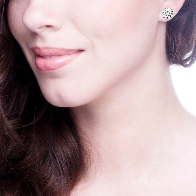 18 KGP 2.5 Carat 4 Prong Studs