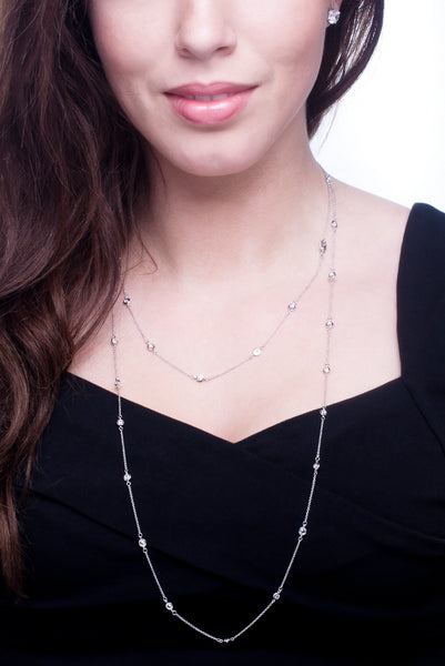 Sterling Silver 54 Inch 6-in-1 Necklace