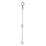 Sterling Silver Station Necklace Extension, 2.5