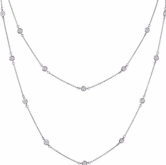 Silver 54 Inch 6-in-1 Cubic Zirconia Necklace – Bling by