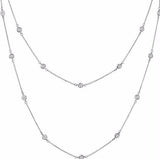Sterling Silver 54 Inch 6-in-1 Necklace